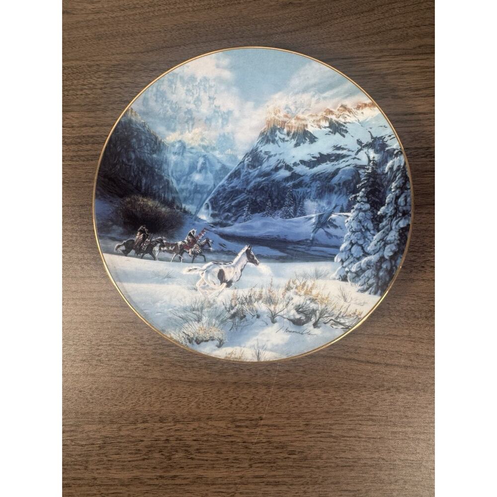 RUNNING WITH THE WIND Plate Touching‎ the Spirit Julie Kramer Cole plate 2320f